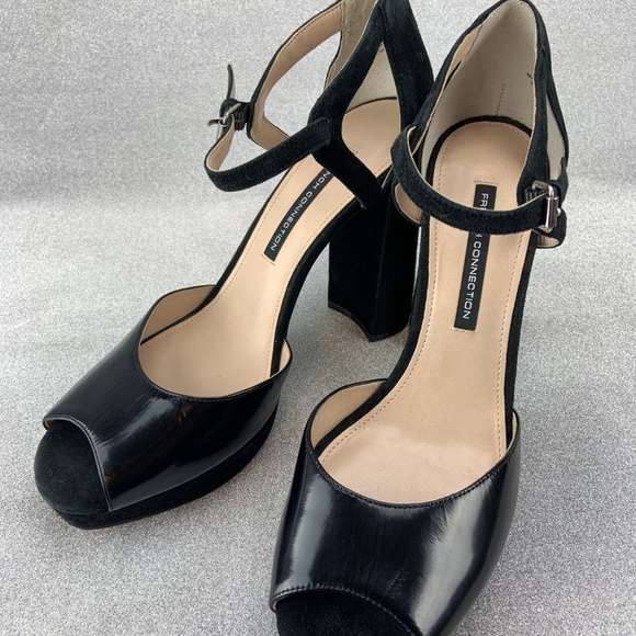French Connection Dita Women's Size 10M Black Heel - Picture 3 of 5